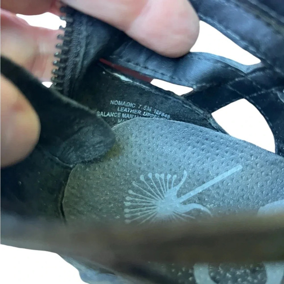 OTBT Nomadic US 7.5M Gray Leather Gladiator Lace Up Wedge Sandals Shoes - Picture 9 of 9